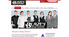 Desktop Screenshot of blazeyuniforms.co.nz